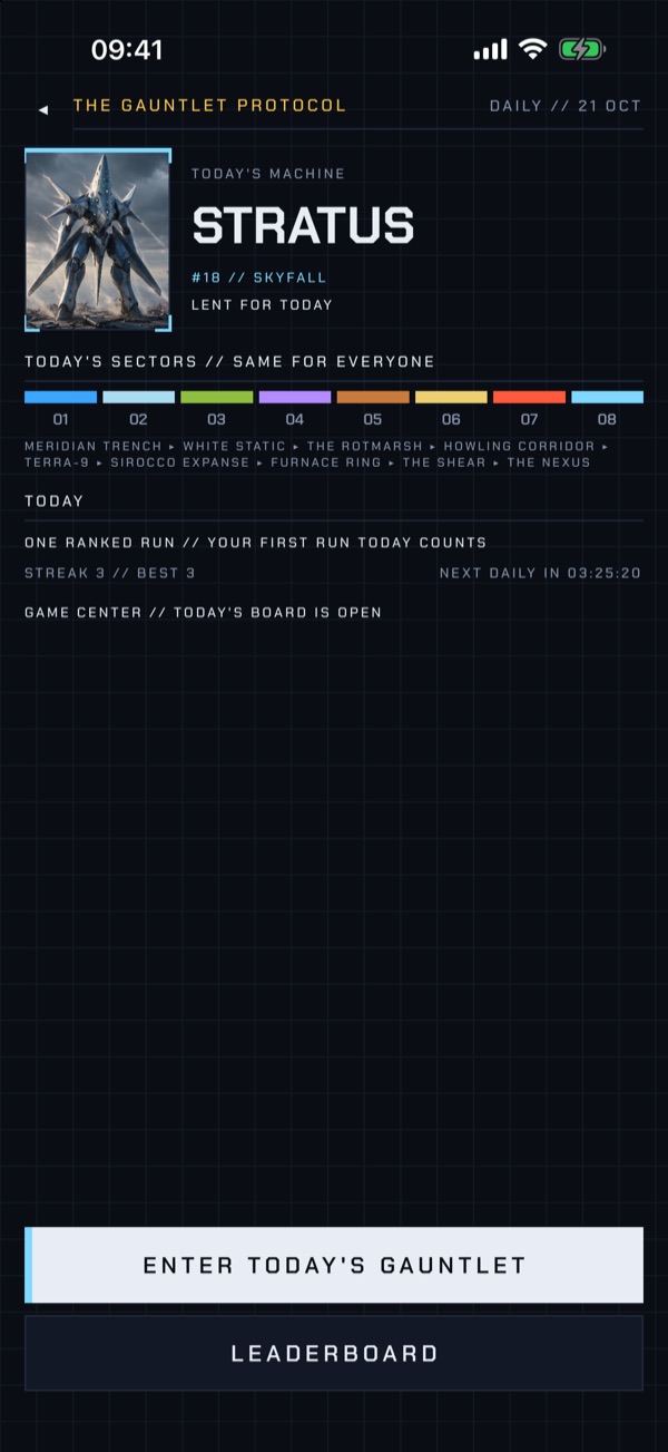 The Daily Gauntlet briefing: STRATUS of Skyfall, lent to everyone for the day